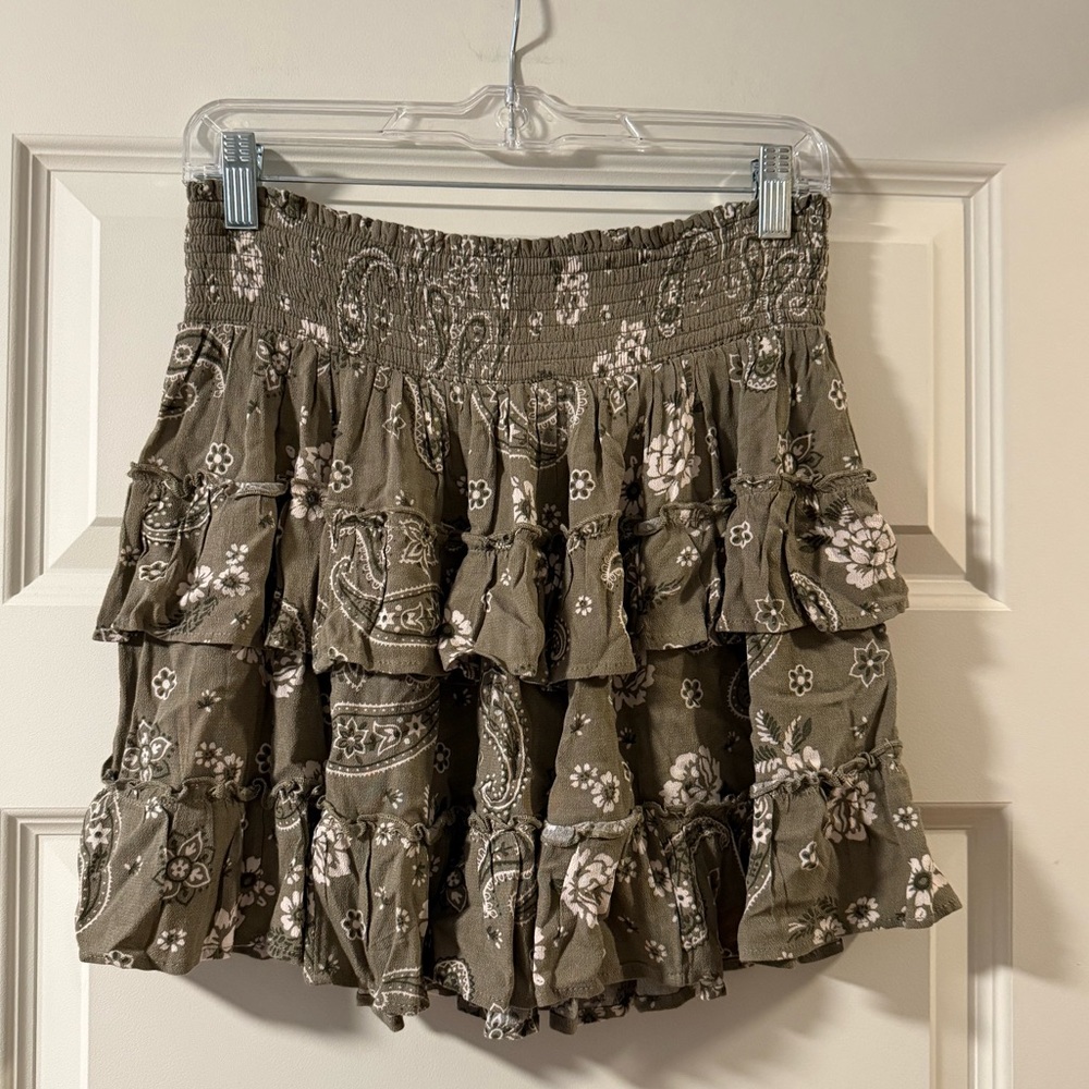 Aerie ruffle skirt